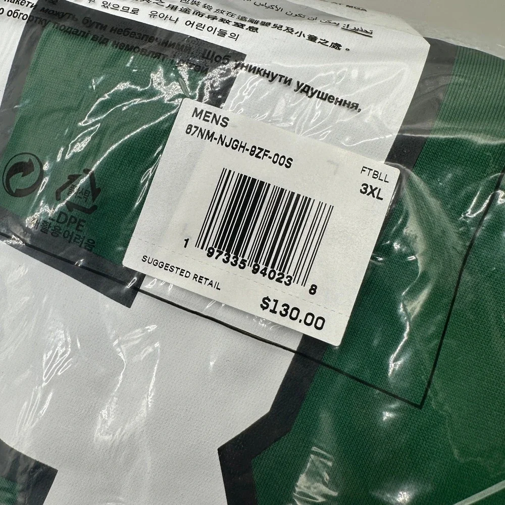 New York Jets Aaron Rodgers #8 Nike‎ Jersey Mens 3XL Gotham Green NFL